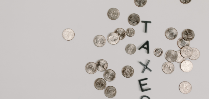 Letters spelling "TAXES" in Indianapolis